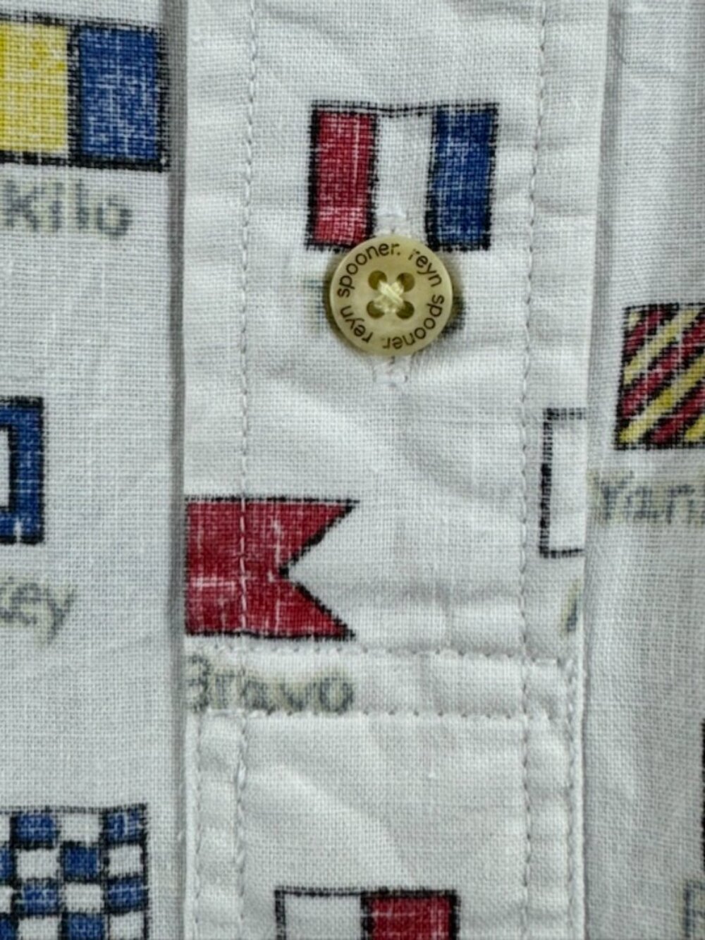 Reyn Spooner Nautical Flags Countries Pullover 2XL Button-Down Short Sleeve Men - Picture 13 of 16